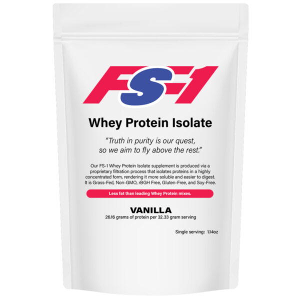 whey protein isolate vanilla | single serving size