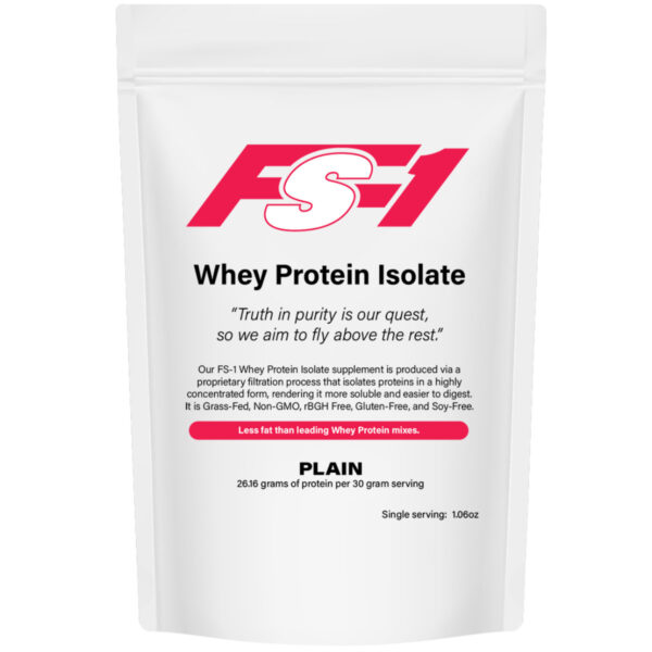 whey protein isolate plain | single serving