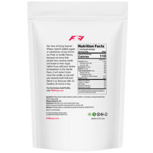 whey protein isolate plain | single serving